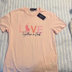 Ralph Lauren Light Pink Graphic Tee